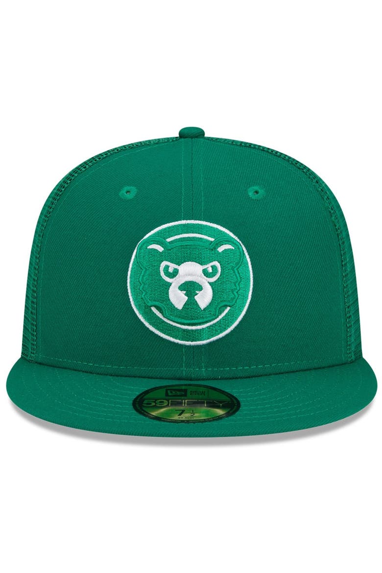 Men's New Era Green Chicago Cubs 2022 St. Patrick's Day 59FIFTY Fitted Hat, Alternate, color, Green