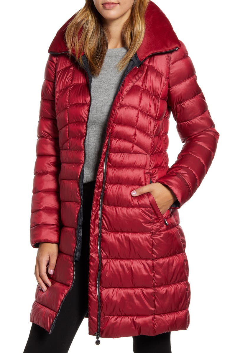 Bernardo Water Resistant Packable Puffer Coat, Main, color,