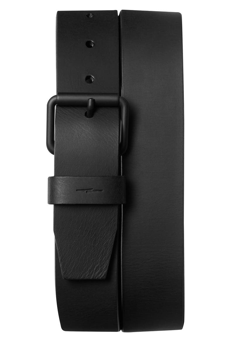 Rambler Leather Belt, Alternate, color, BLACK