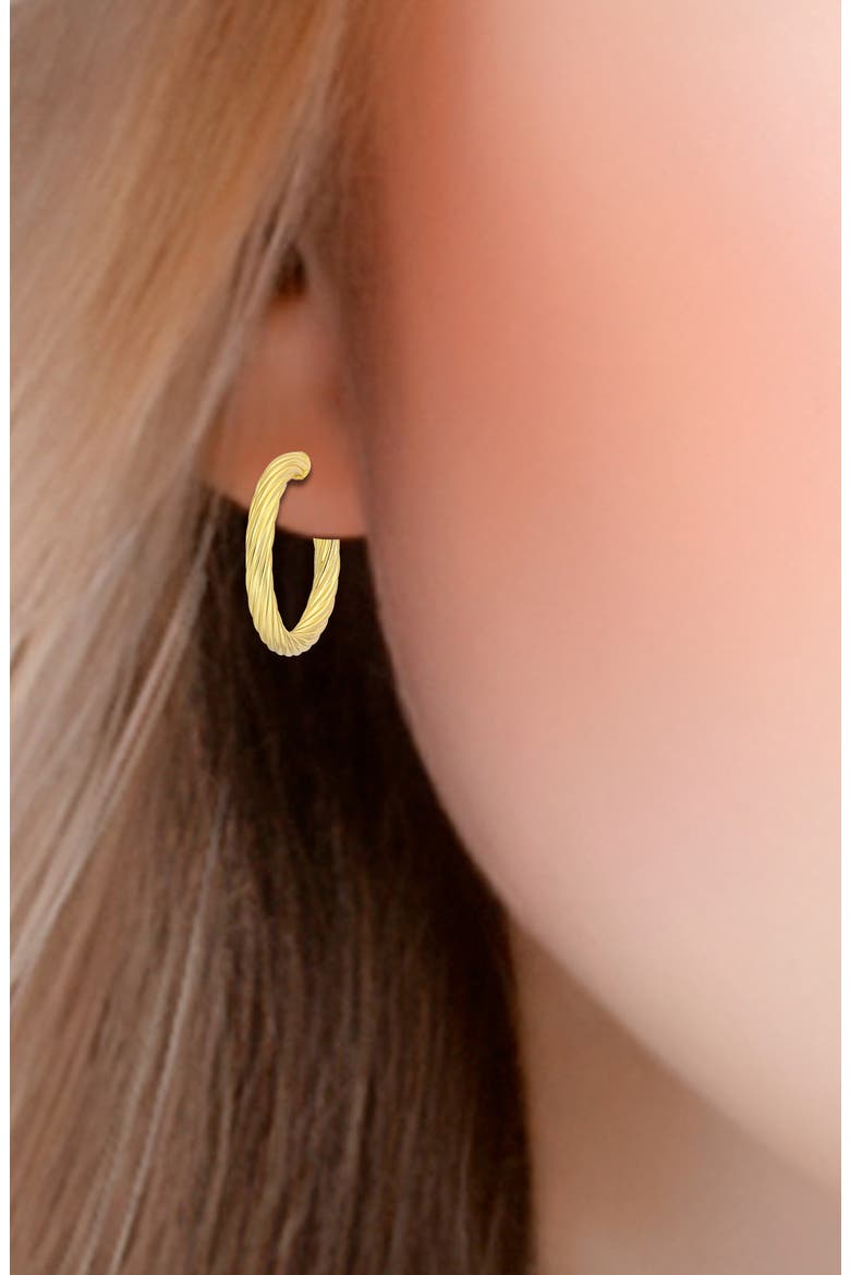 Twist 30mm Hoop Earrings, Alternate, color, GOLD