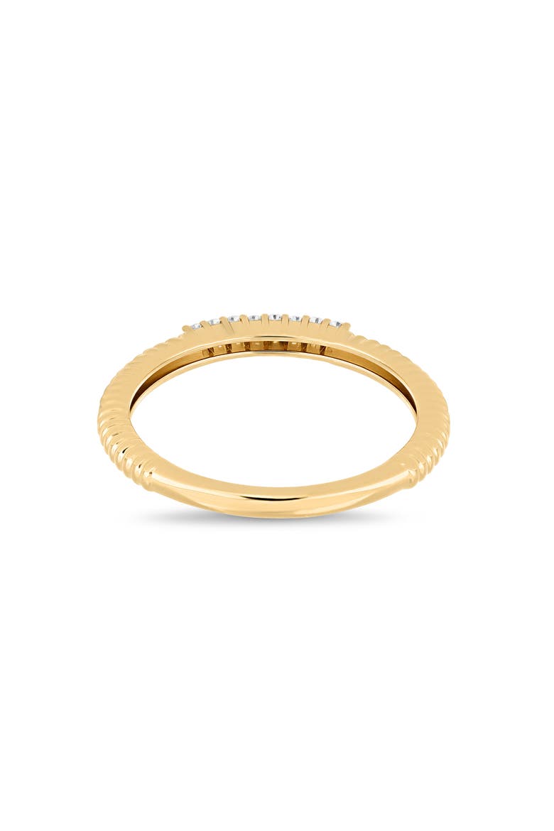 18K Gold Cleo Diamond Stackable Ring (Online Trunk Show), Alternate, color, 18K YELLOW GOLD