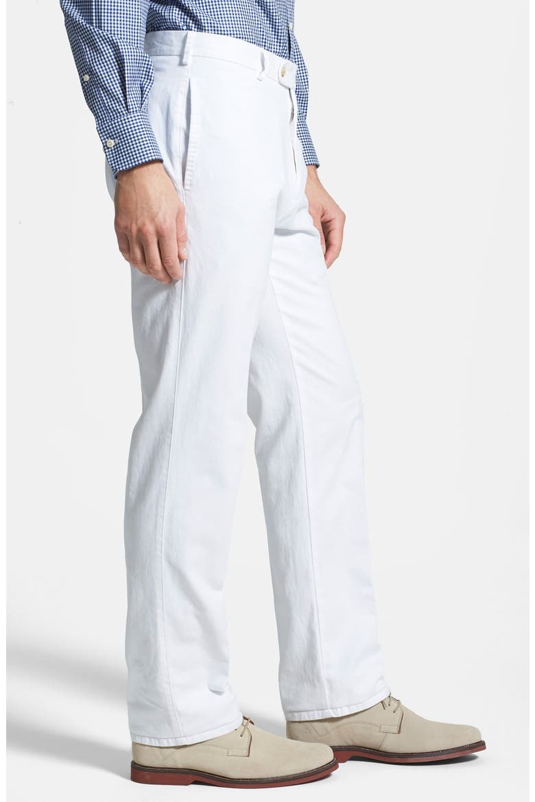 Garment Washed Twill Pants, Alternate, color, WHITE