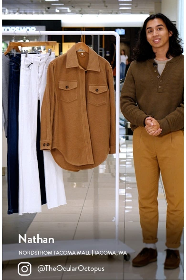Brushed Fleece Longline Shacket video