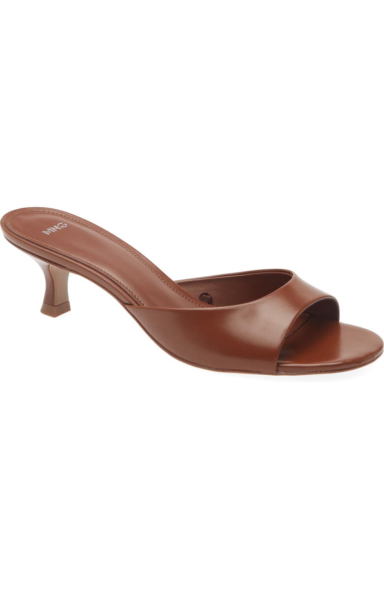 MANGO Sandy Sandal, Main, color, Cognac