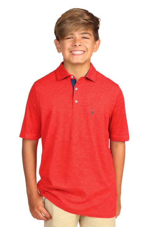 Kids' Perforated Mesh Polo (Big Kid)