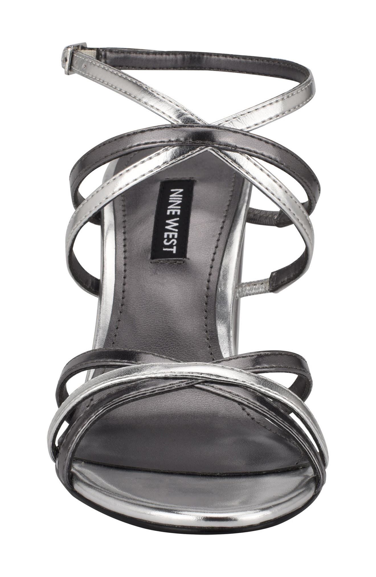 Obvi Strappy Sandal, Alternate, color, PEWTER/ SILVER