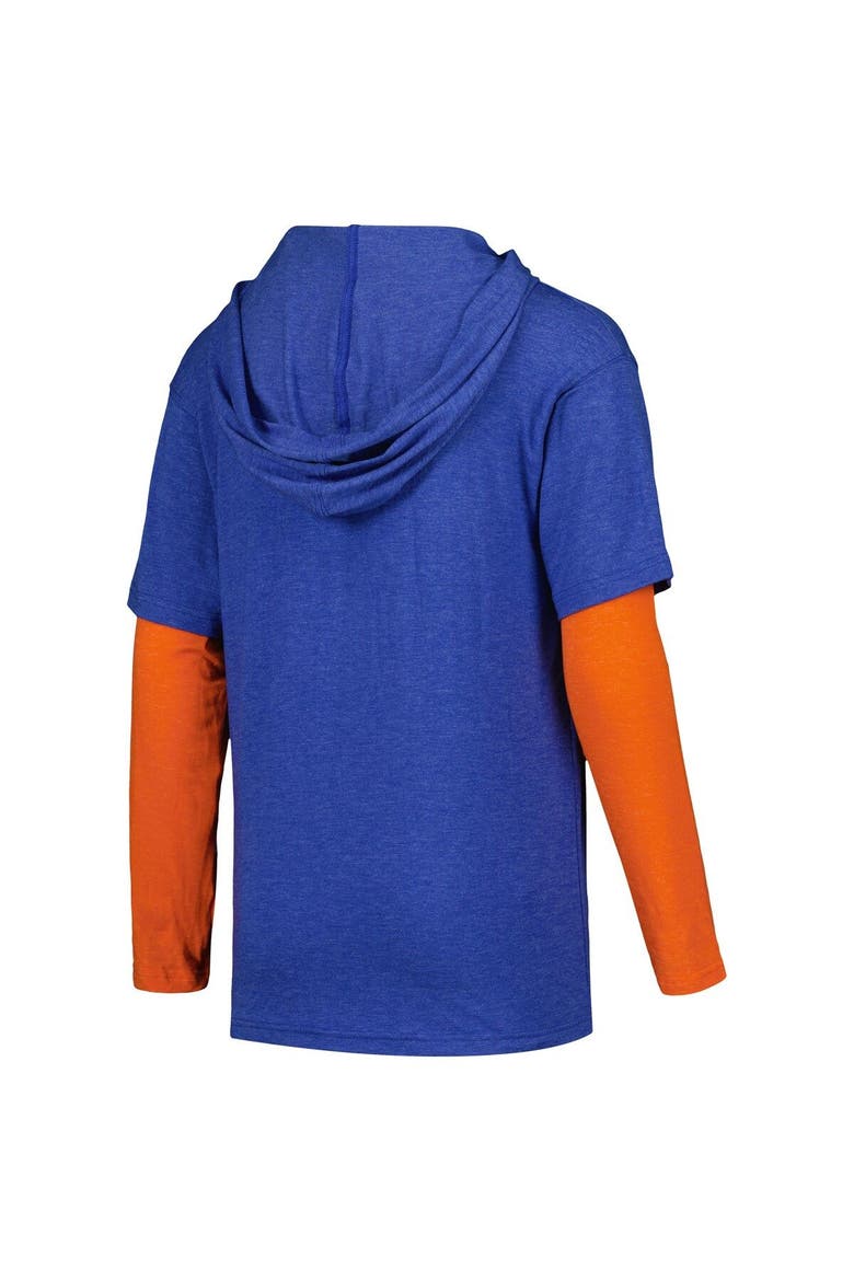Youth Wes & Willy Royal Florida Gators Tri-Blend Long Sleeve Hoodie T-Shirt, Alternate, color, Royal