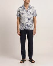 Orlebar Brown Maitan Relaxed Fit Short Sleeve Cotton Shirt