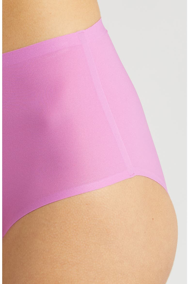 Soft Stretch High Waist Briefs, Alternate, color, ROSEBUD