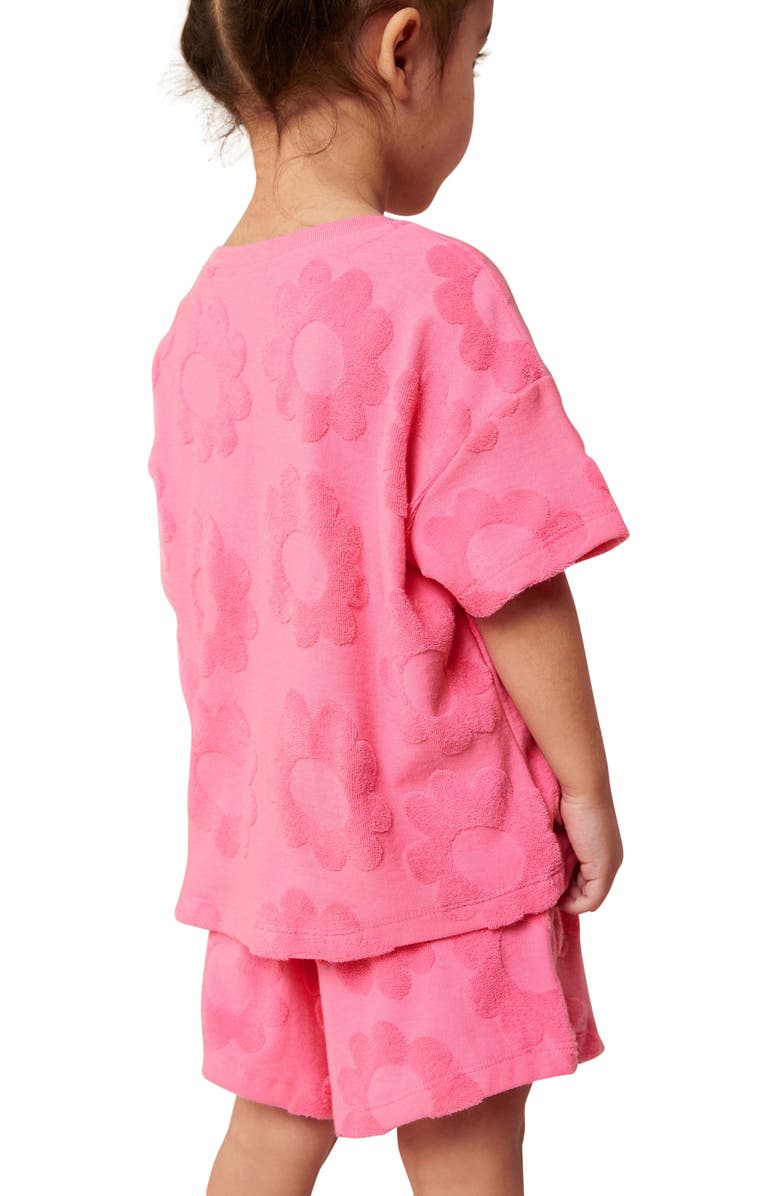 NEXT Kids' Flower Textured T-Shirt & Shorts Set, Alternate, color,