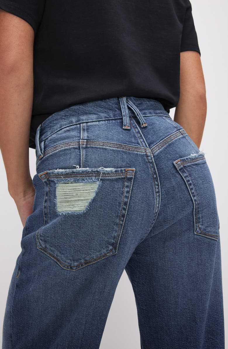 Good American Good Petite '90s Jeans, Alternate, color, 