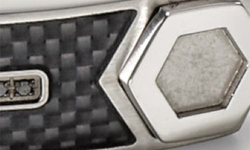 Bulova Precisionist Id Link Diamond Bracelet In Silver-tone