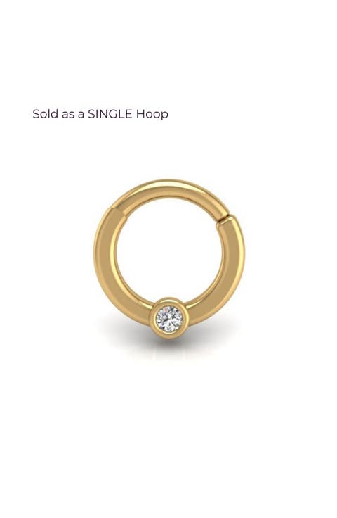 Cyclops Flat Hoop Earring