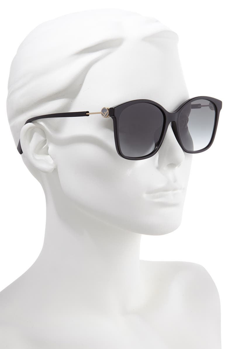 Fendi 57mm Special Fit Sunglasses, Alternate, color,