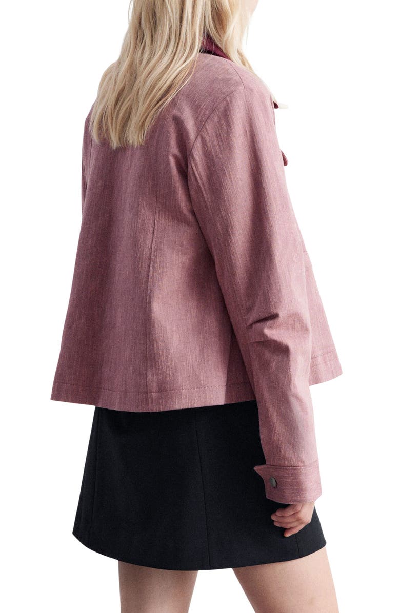 & Other Stories A-Line Stretch Cotton Twill Jacket, Alternate, color,