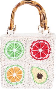 Jelavu Tutti Fruitti Bamboo Top Handle Bag