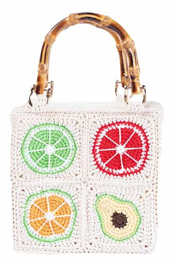 Jelavu Tutti Fruitti Bamboo Top Handle Bag