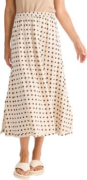 Brave+True Oakley Print Cotton Skirt