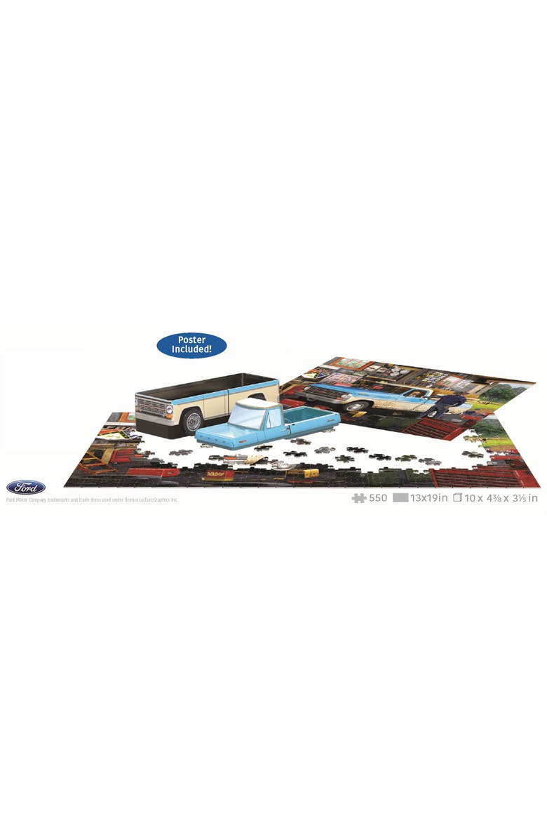 Eurographics Puzzle Tin Hard Days Work Ford Pickup 550 Piece Jigsaw, Alternate, color, Multicolored