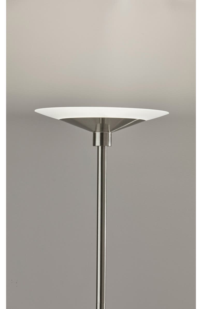 ADESSO LIGHTING Solar LED Torchiere Floor Lamp, Alternate, color,