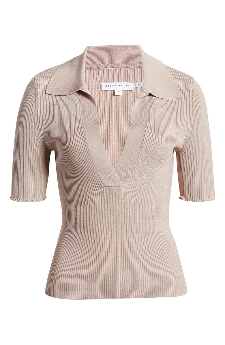 Good American Ribbed Polo, Alternate, color,
