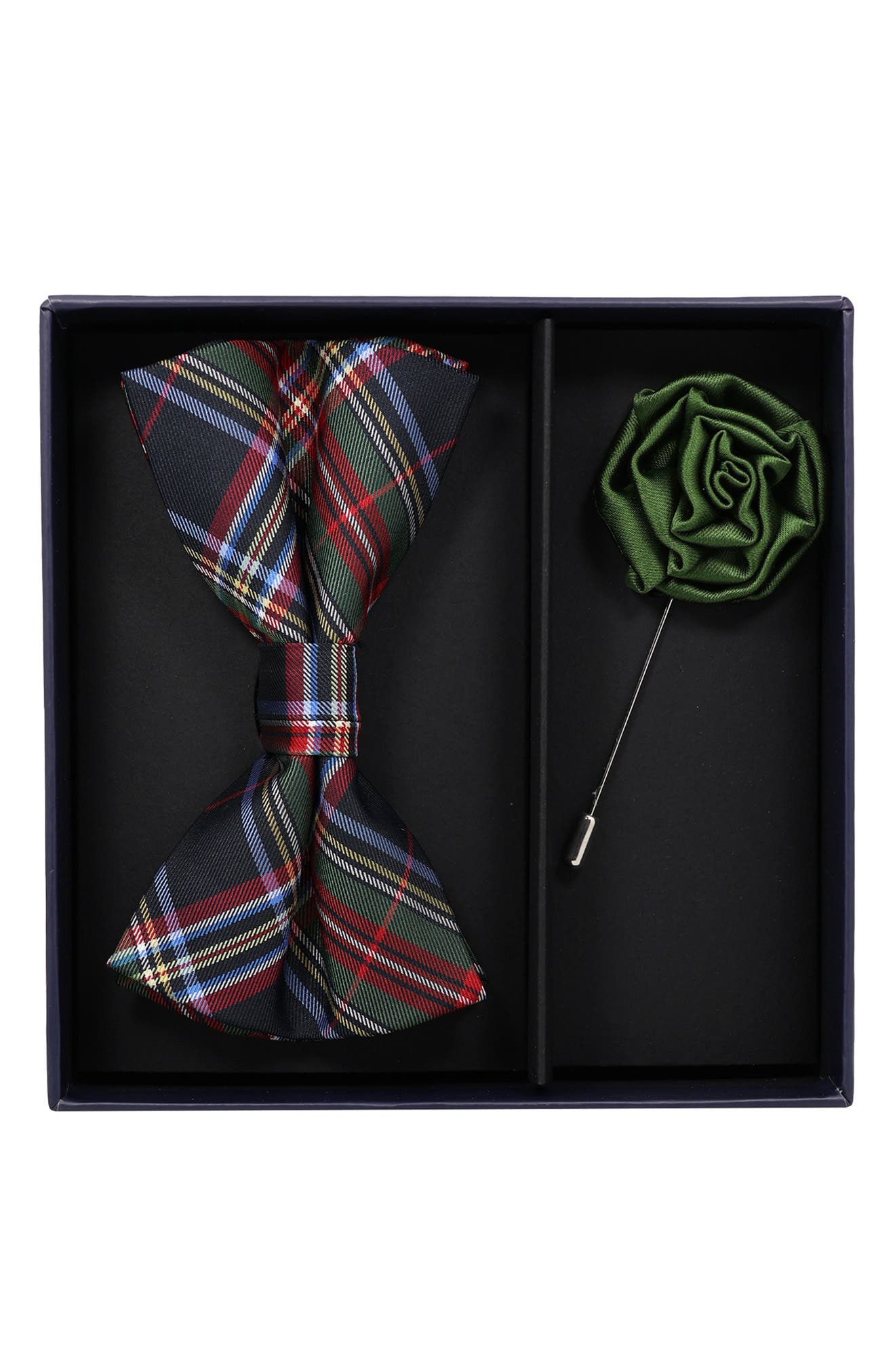 2-Piece Bow Tie & Lapel Pin Set