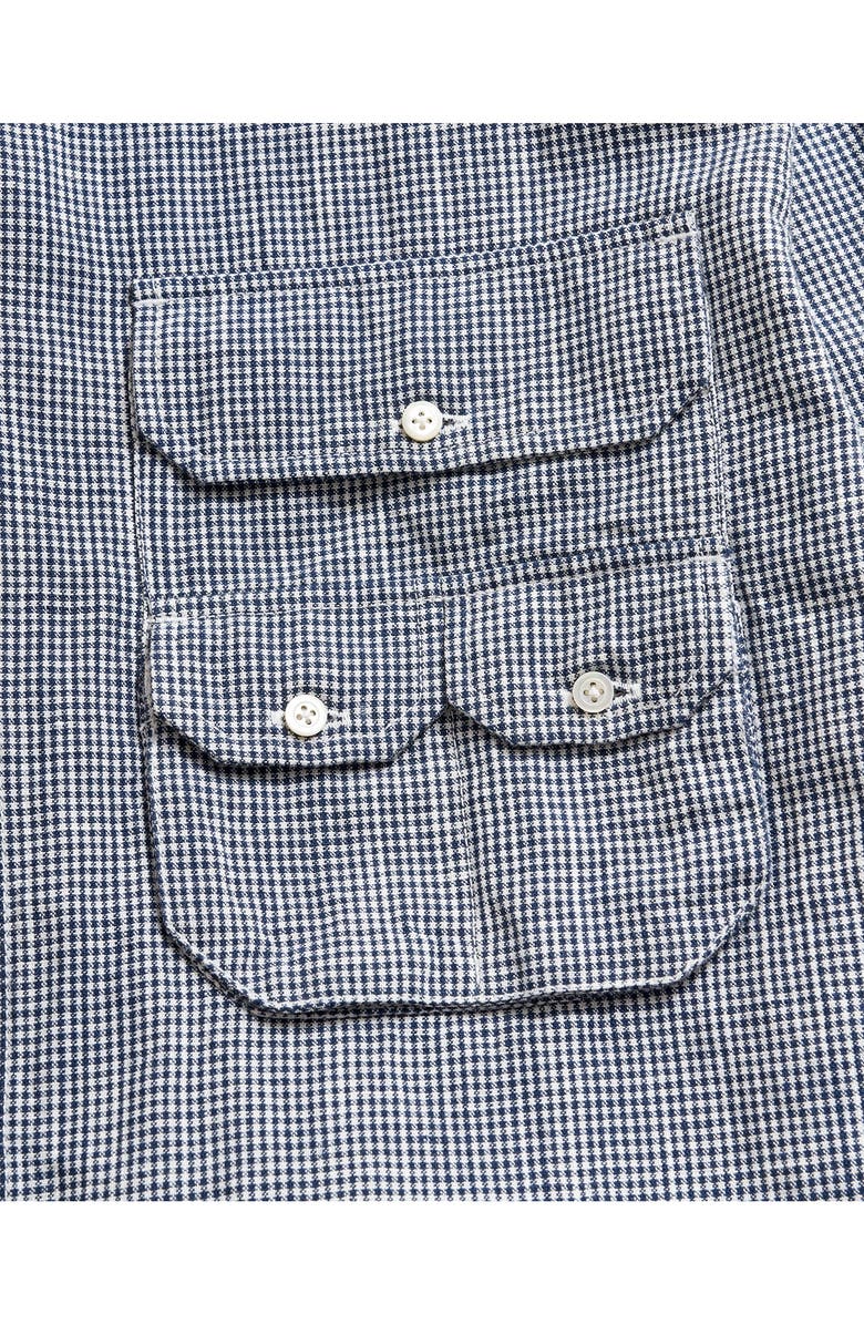 Billy Reid Creek Microcheck Button-Up Shirt, Alternate, color, 