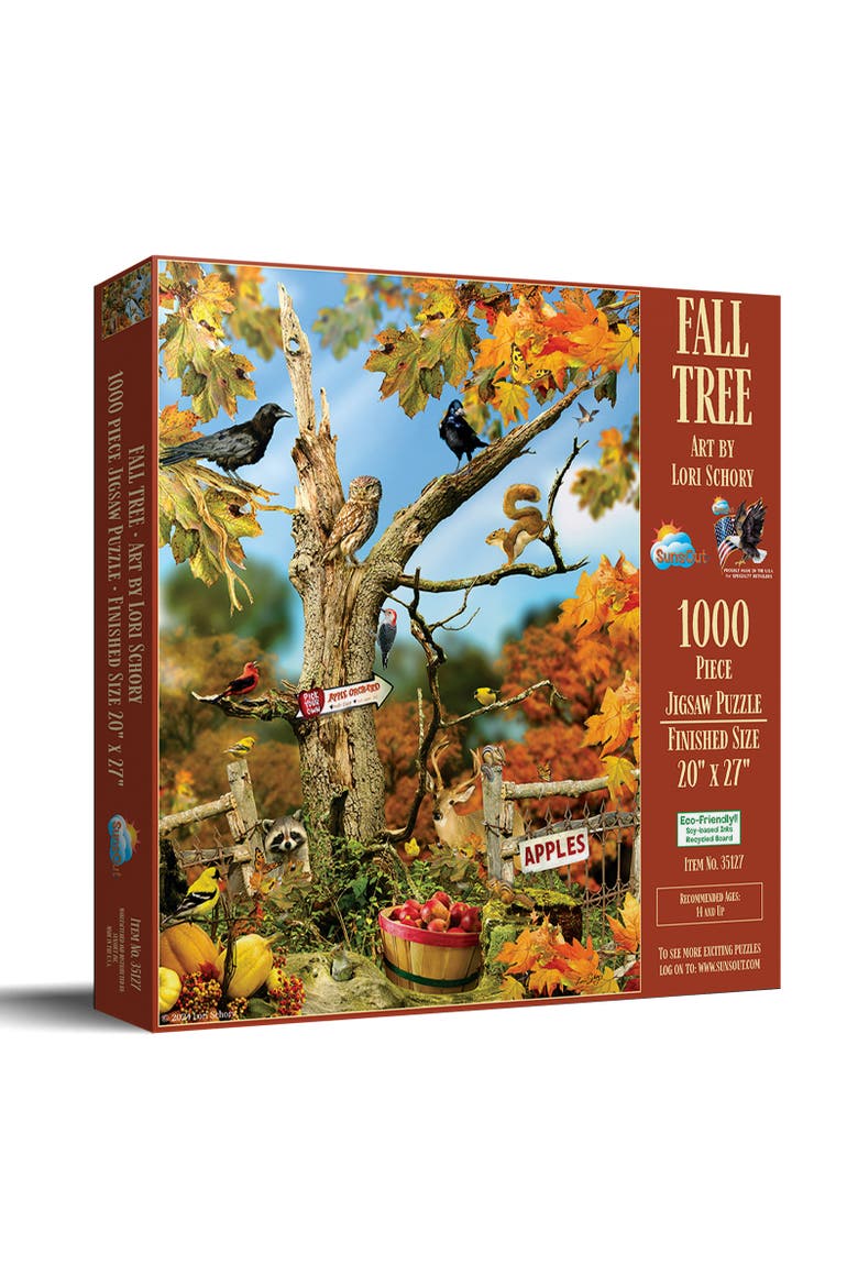 Fall Tree 1000 piece Jigsaw Puzzle for Adults, Main, color, Multicolor