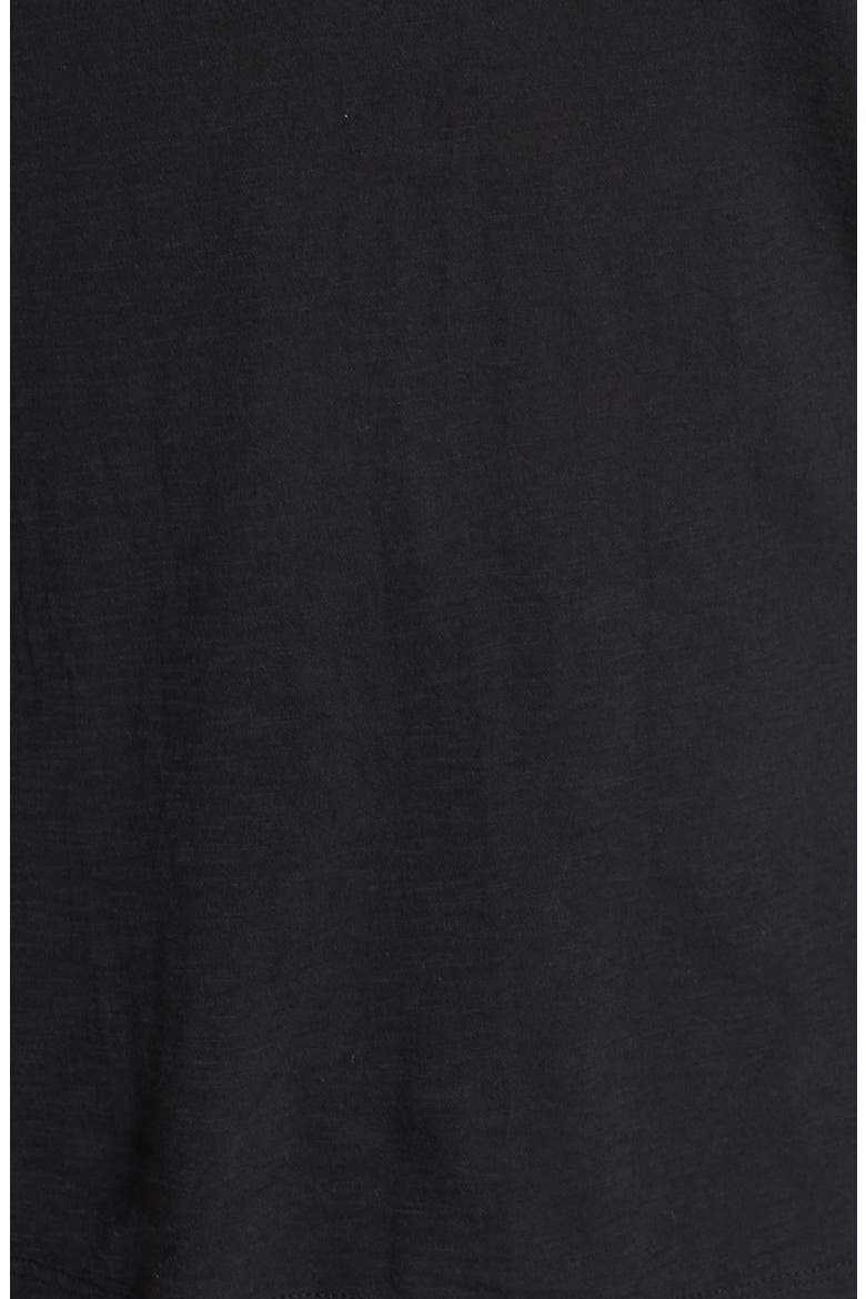 Caslon® Relaxed U-Neck Tee, Alternate, color, BLACK