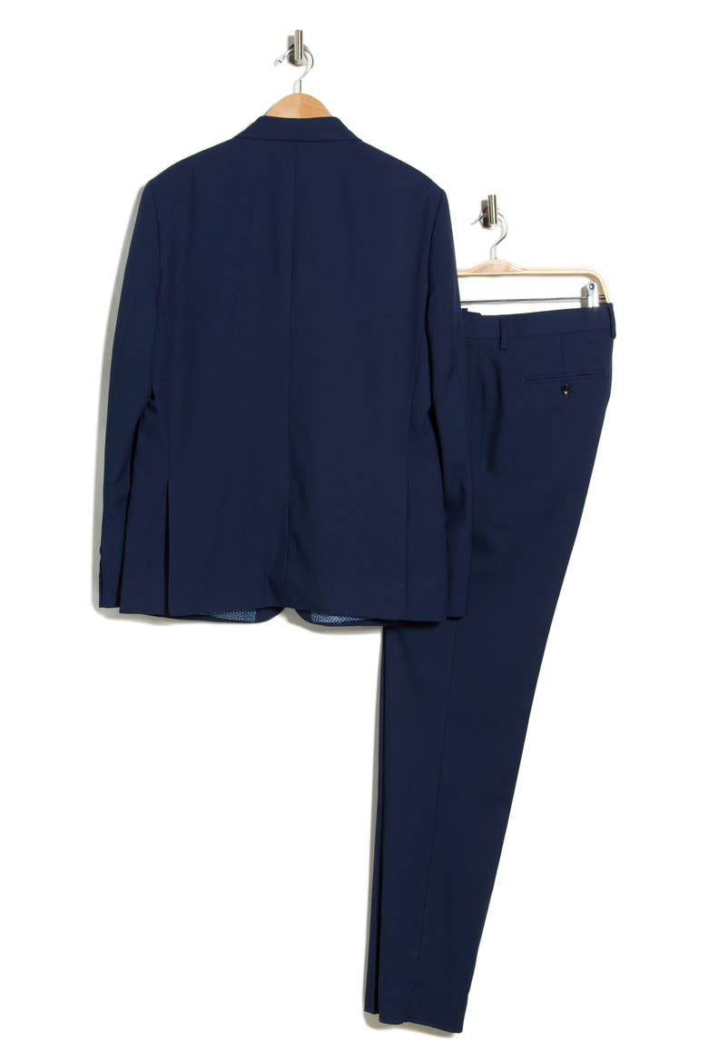 Solid Notch Lapel Suit, Alternate, color, NAVY