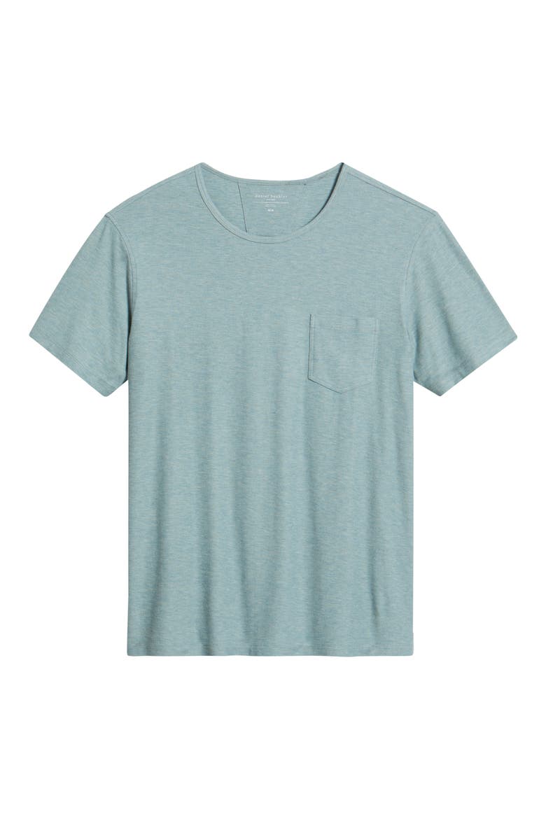 Ribbed Rayon Blend Pajama Pocket T-Shirt, Alternate, color, PISTACHIO