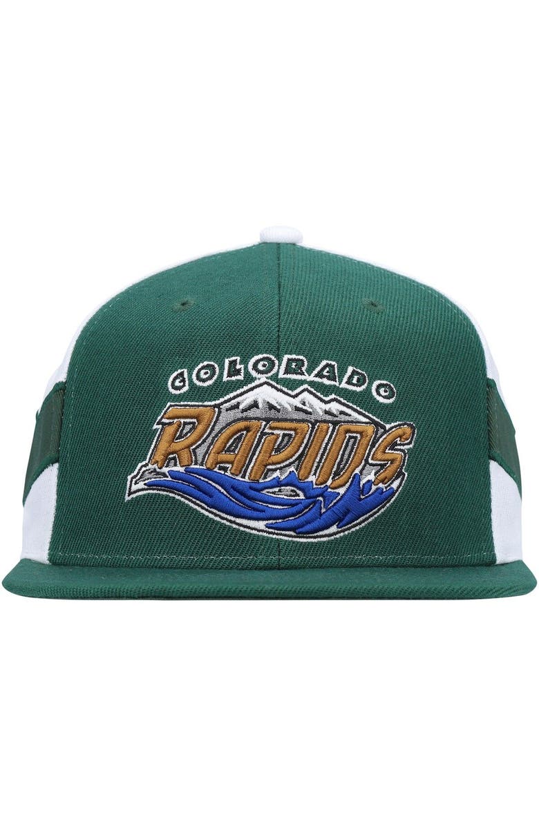 Mitchell & Ness Men's Mitchell & Ness Green Colorado Rapids Historic Logo Since '96 Jersey Hook Snapback Hat, Alternate, color,