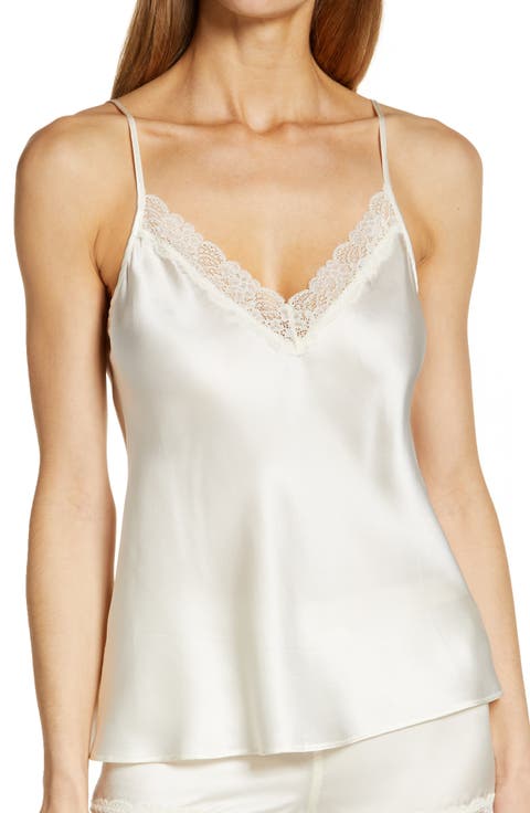 Milky Silk Lace Trim Camisole