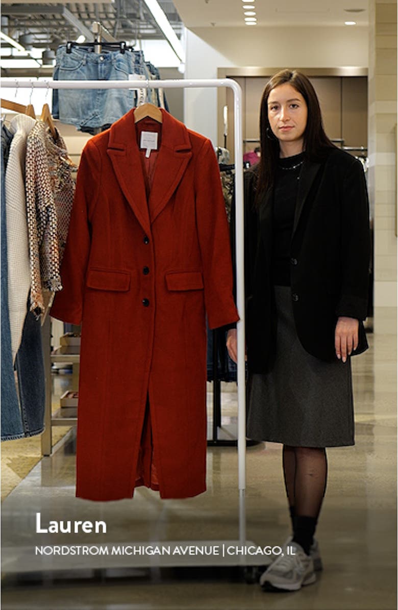 Cutaway Tailored Maxi Coat, sales video thumbnail