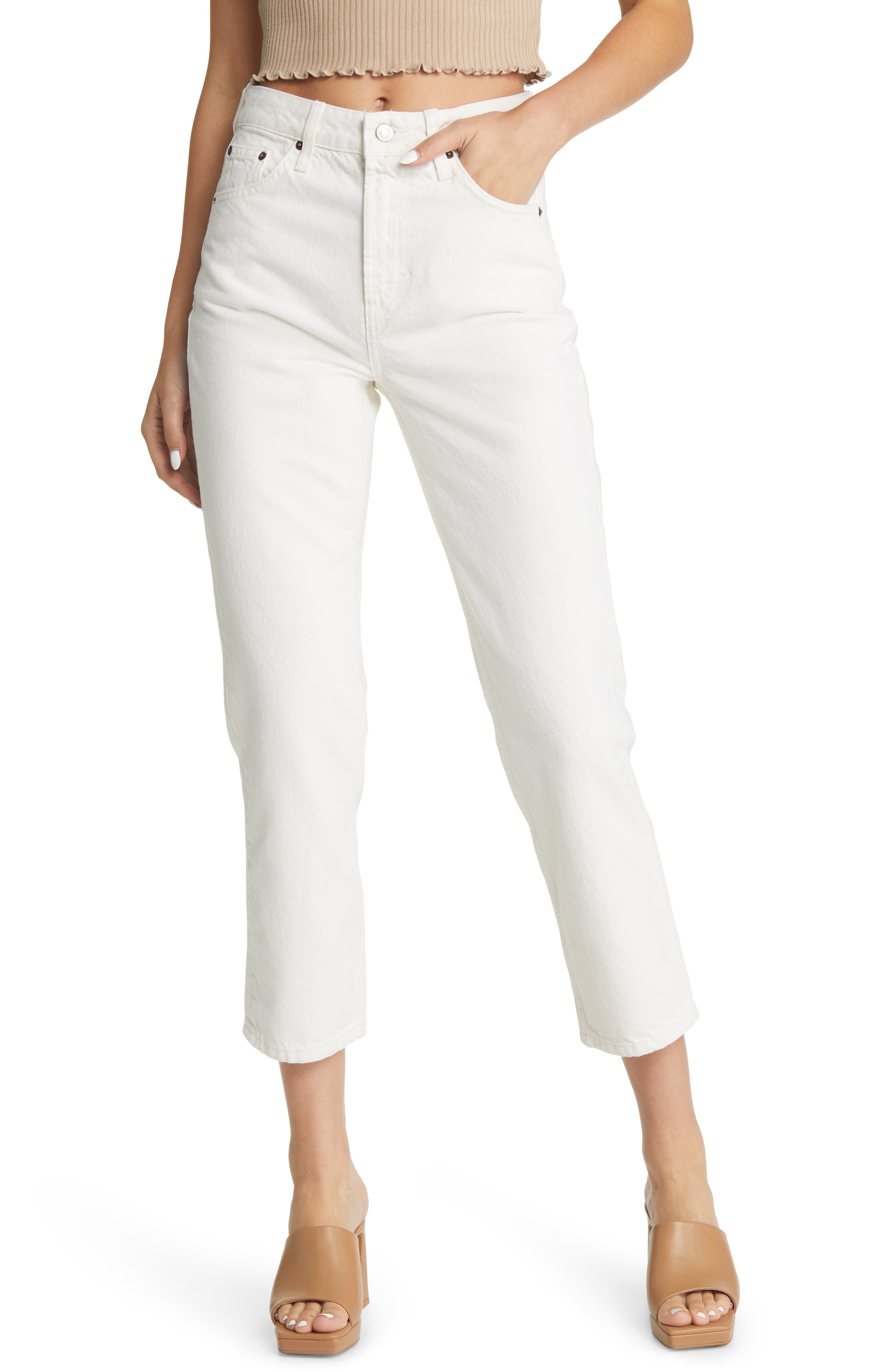 Topshop Editor Straight Leg Jeans (Women) | Nordstromrack