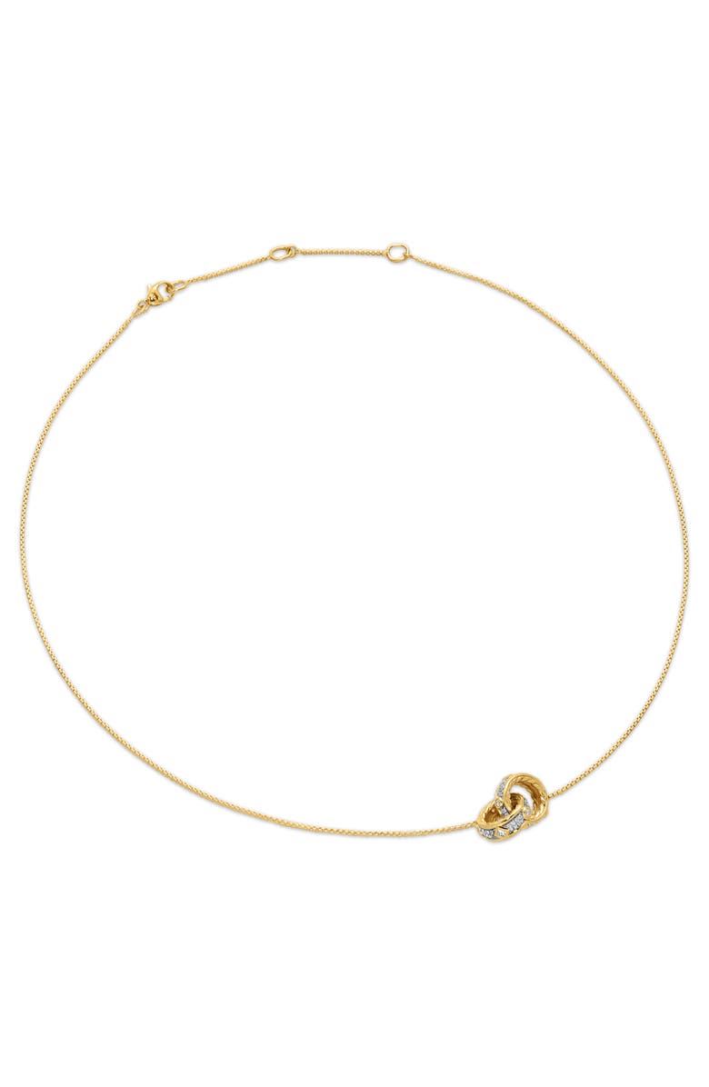 David Yurman Modern Renaissance Double Pendant Necklace in 18K Yellow Gold with Full Pavé Diamonds, Alternate, color, 18K Yellow Gold