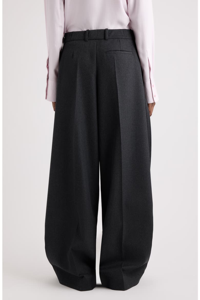 Balloon Wide Leg Wool Pants, Alternate, color, DARK GREY