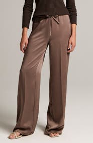 Vince Shine Crepe Pull-On Pants