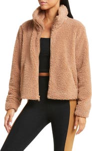 Beyond Yoga Faux Fur Zip Jacket