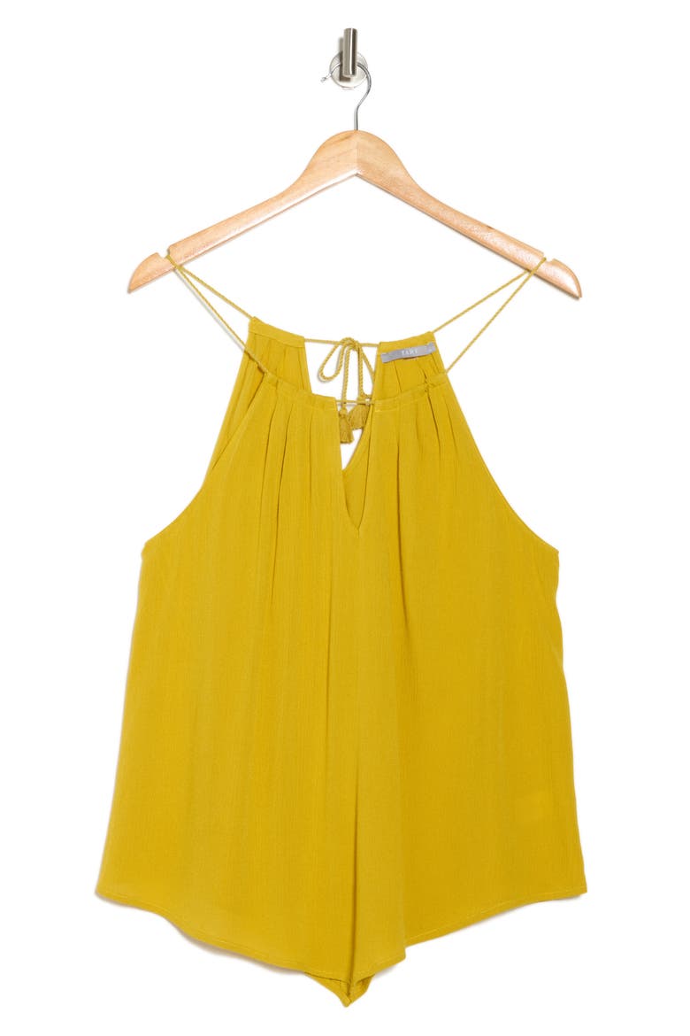 Lonnie Sleeveless Top, Alternate, color, LEMON CURRY