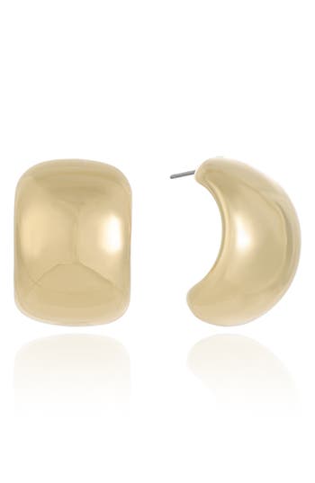 Ettika Everyday Half Hoop Huggie Earrings In Gold