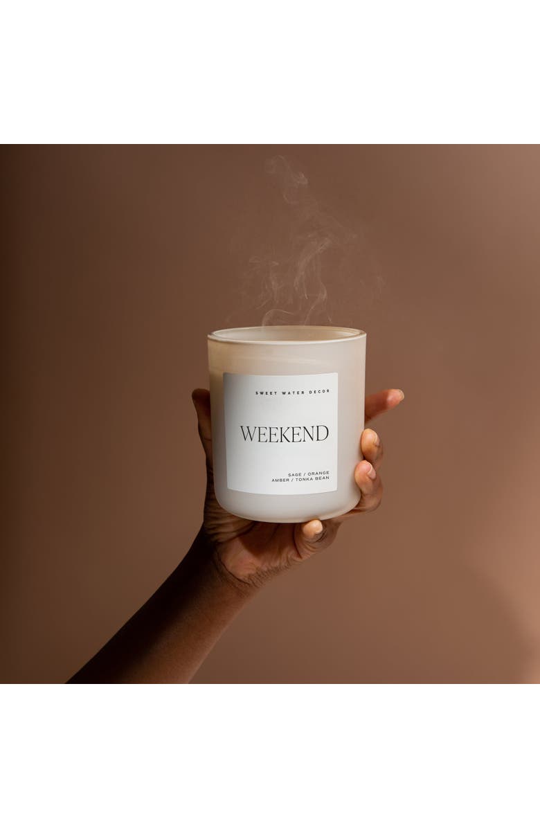 SWEET WATER DECOR 15oz Matte Jar Candle - Woods & Earthy Scents, Alternate, color, Weekend