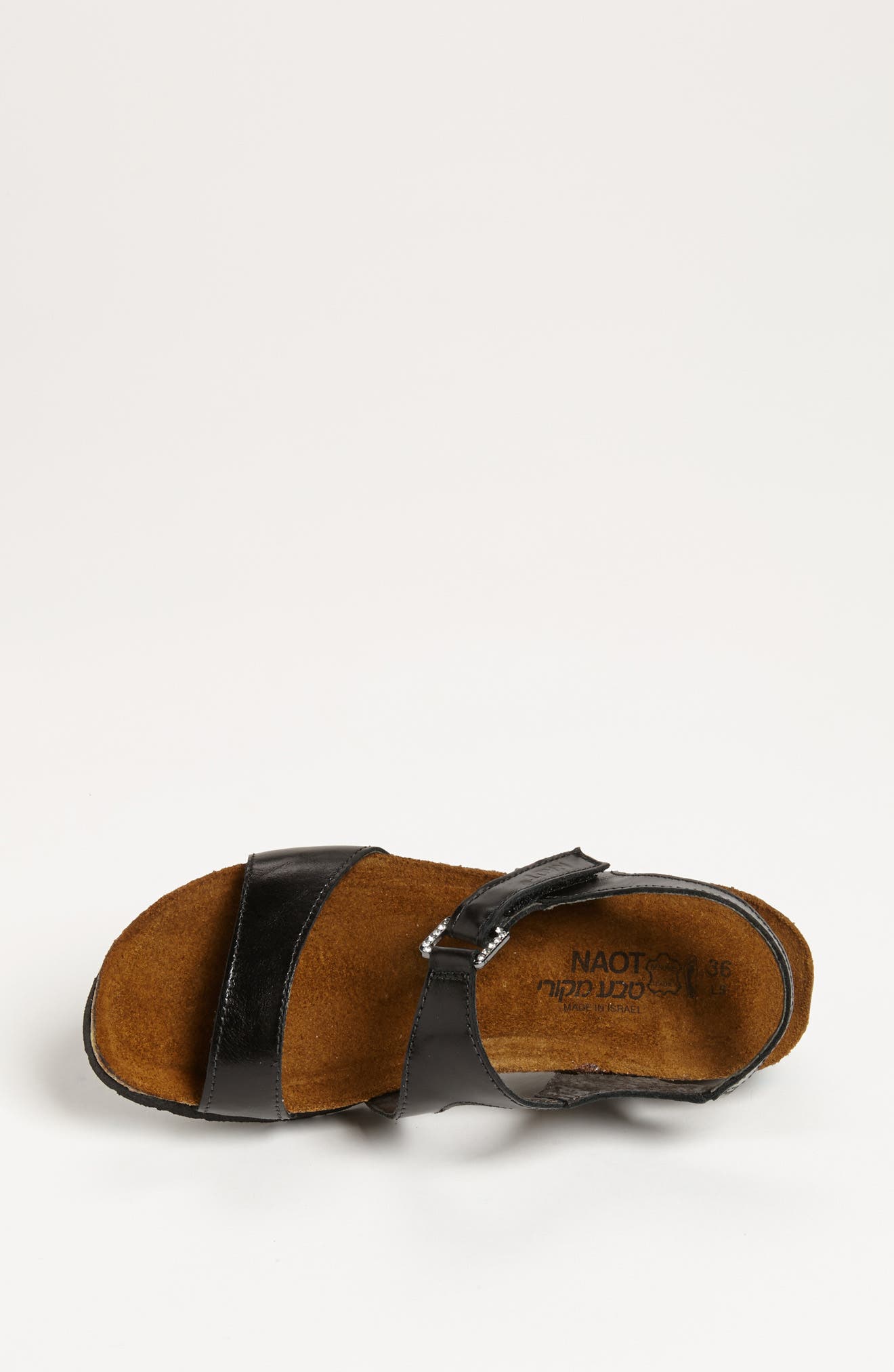 Naot 'Pamela' Sandal, Alternate, color, Black Madras