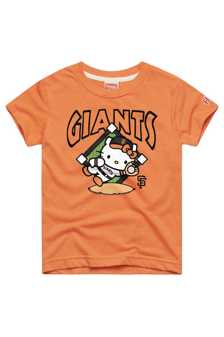 Youth Homage  Orange San Francisco Giants Hello Kitty x MLB Tri-Blend T-Shirt, Main, color, Orange