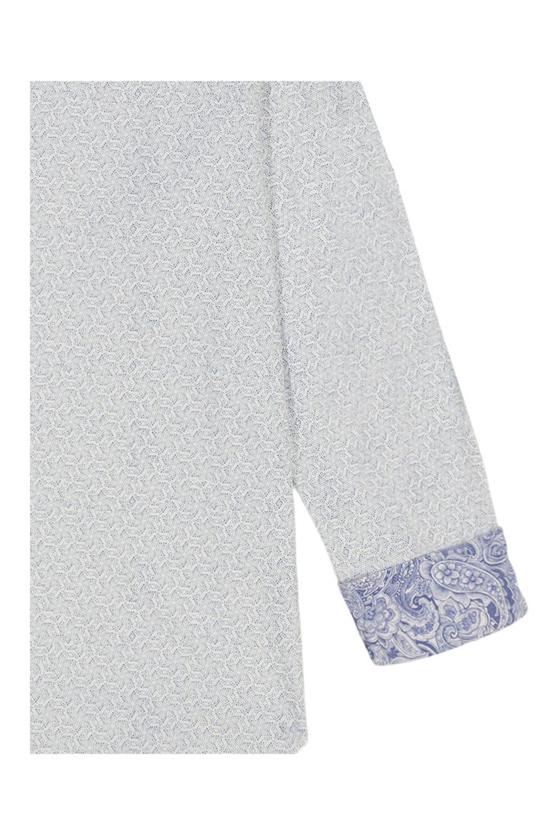 Asterisk Knit Button-Up Shirt, Alternate, color, BLUE MULTI