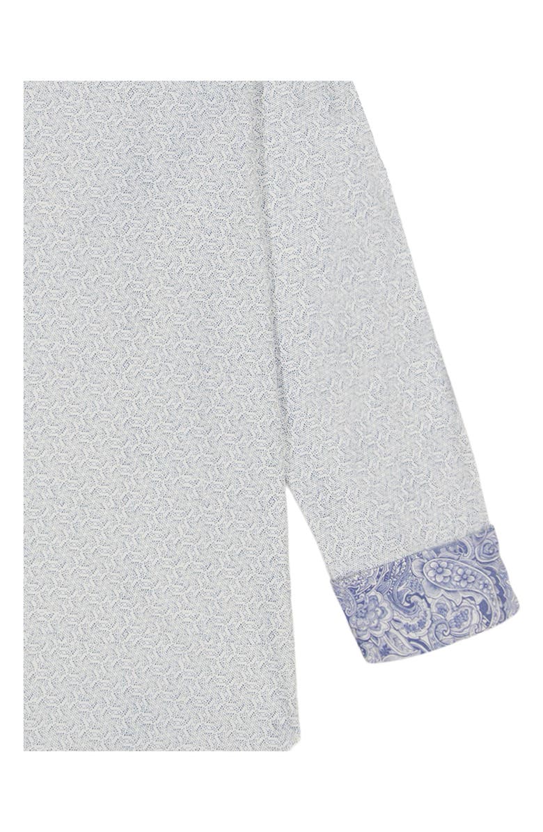 Robert Graham Asterisk Knit Button-Up Shirt, Alternate, color, Blue Multi