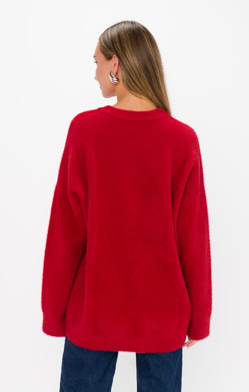 Show Me Your Mumu Classic Crewneck Sweater In Red