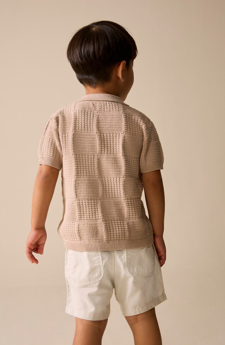 NEXT Kids' Button-Through Knit Polo, Alternate, color, Neutral