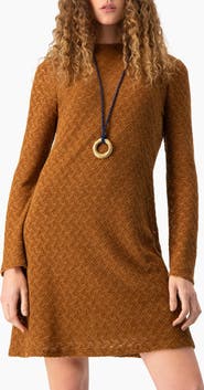 IVONNE Charm-Detail Knit Sheath Dress