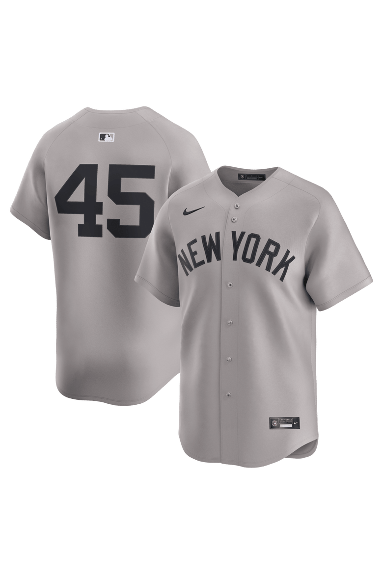 Men's Nike Gerrit Cole Gray New York Yankees Road Limited Player Jersey, Main, color, Gray